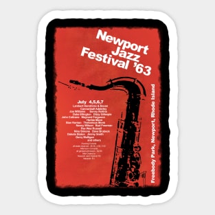 Newport Jazz Fest '63 Sticker